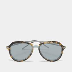 Dolce & Gabbana Black/Brown DG4330 Aviator Sunglasses