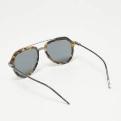 Dolce & Gabbana Black/Brown DG4330 Aviator Sunglasses