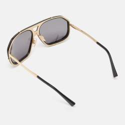 Dolce & Gabbana Black/Gold DG2167 Aviator Polarized Sunglasses
