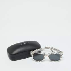 Dolce & Gabbana White Bird Print/Grey DG4284 Wayfarer Sunglasses