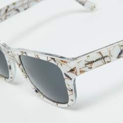 Dolce & Gabbana White Bird Print/Grey DG4284 Wayfarer Sunglasses