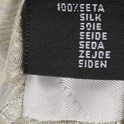Dolce & Gabbana Grey Patterned Silk Tie 