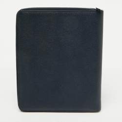 Dolce & Gabbana Navy Blue Leather Business Organizer
