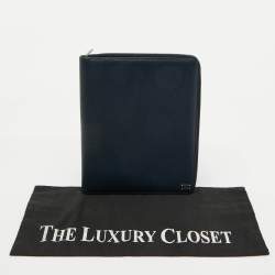Dolce & Gabbana Navy Blue Leather Business Organizer
