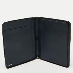 Dolce & Gabbana Navy Blue Leather Business Organizer