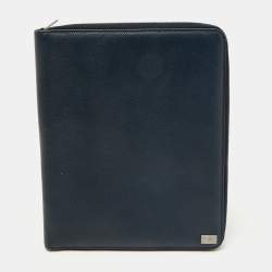 Dolce & Gabbana Navy Blue Leather Business Organizer