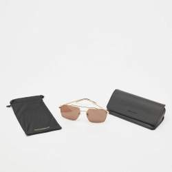 Dolce & Gabbana Gold/Brown DG2250 Aviators Sunglasses