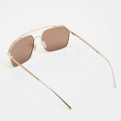 Dolce & Gabbana Gold/Brown DG2250 Aviators Sunglasses