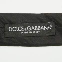 Pre Owned Dolce & Gabbana Black Silk Tie