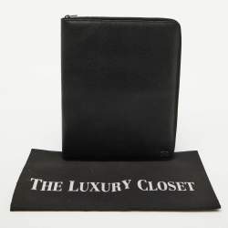 Pre Owned Dolce & Gabbana Black Leather Business Agenda Organizer
