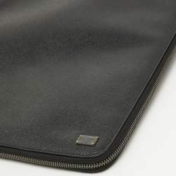 Pre Owned Dolce & Gabbana Black Leather Business Agenda Organizer