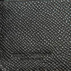 Pre Owned Dolce & Gabbana Black Leather Business Agenda Organizer
