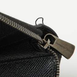 Pre Owned Dolce & Gabbana Black Leather Business Agenda Organizer