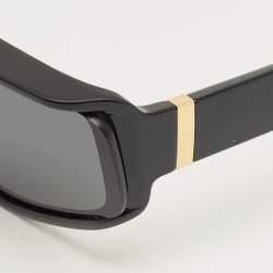 Pre Owned Dolce & Gabbana Black DG6177 Shield Sunglasses