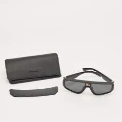 Pre Owned Dolce & Gabbana Black DG6177 Shield Sunglasses