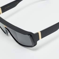 Pre Owned Dolce & Gabbana Black DG6177 Shield Sunglasses