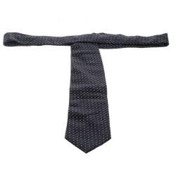 Dolce & Gabbana Black Patterned Silk Jacquard Traditional Tie