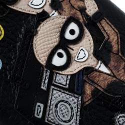 Pre Owned Dolce & Gabbana Black Leather Musical IPhone 7 Plus Case