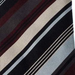 Dolce & Gabbana Multicolor Diagonal Striped Pattern Silk Jacquard Traditional Tie