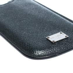 Dolce & Gabbana Dark Blue Leather iPhone 5 Case