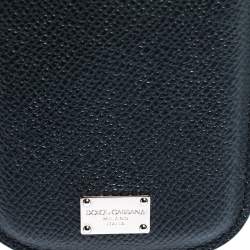 Dolce & Gabbana Dark Blue Leather iPhone 5 Case