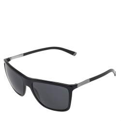 Pre Owned Dolce & Gabbana Black Basalto Collection DG4210 Wayfarer Sunglasses