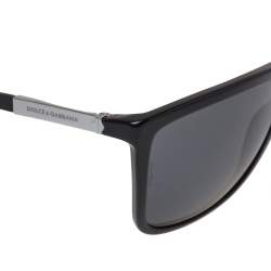 Pre Owned Dolce & Gabbana Black Basalto Collection DG4210 Wayfarer Sunglasses