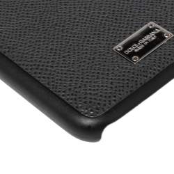 Dolce & Gabbana Black Leather iPhone 7/8 Plus Case