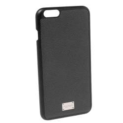 Dolce & Gabbana Black Leather iPhone 7/8 Plus Case Dolce & Gabbana