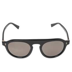 Pre Owned نظارة شمسية دولتشي أند غابانا مستديرة دي جي4306 أسود