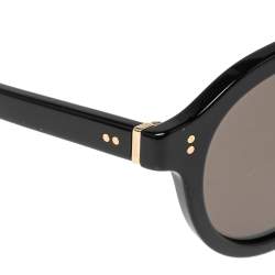 Pre Owned نظارة شمسية دولتشي أند غابانا مستديرة دي جي4306 أسود