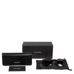 مملوكة مسبقًا نظارة شمسية دولتشي & غابانا هافانا DG4329 أزرق مستديرة 