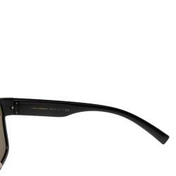 Pre Owned Dolce & Gabbana Black/Gold Mirrored DG-6125 Shield Sunglasses