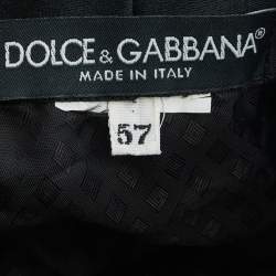 Dolce & Gabbana Blue Cube Motif Print Flat Cap