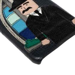 Dolce & Gabbana Black Leather DG Loves Dubai iPhone 6 Cover