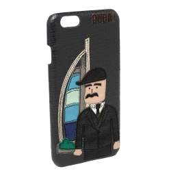 Dolce & Gabbana Black Leather DG Loves Dubai iPhone 6 Cover