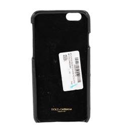 Dolce & Gabbana Black Leather DG Loves Dubai iPhone 6 Cover