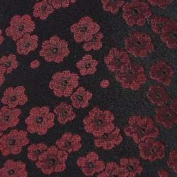 Pre Owned Dolce & Gabbana Bicolor Floral Jacquard Silk Tie