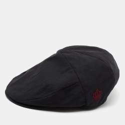 Dolce & Gabbana Black Newsboy Hat Size 57