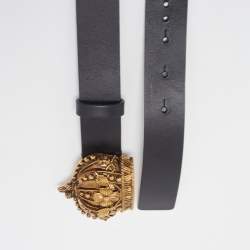 Leather belt Dolce & Gabbana Black size L International in Leather