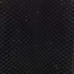 Dolce & Gabbana Black Watersnake Leather Zip Around Organizer