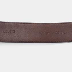 Dolce & Gabbana Mulitcolor Floral Printed Leather Buckle Belt 100CM