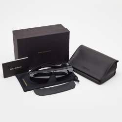 Pre Owned Dolce & Gabbana Black DG6177 Visor Shield Sunglasses