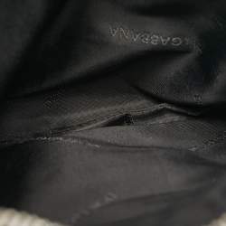 Pre Owned Dolce & Gabbana Black Leather Front Pocket Messenger Bag