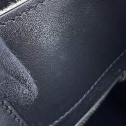 Dolce&Gabbana Natural/Black Canvas Leather Logo 2Way Tote Bag