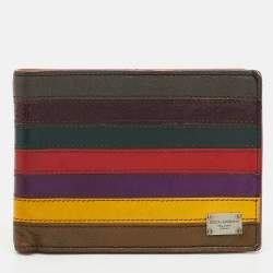 مملوكة مسبقًا Dolce & Gabbana Multicolor Leather Bifold Wallet