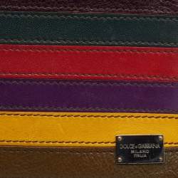 مملوكة مسبقًا Dolce & Gabbana Multicolor Leather Bifold Wallet