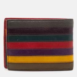 مملوكة مسبقًا Dolce & Gabbana Multicolor Leather Bifold Wallet