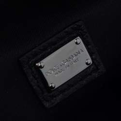 Dolce & Gabbana Black Nylon and Leather Messenger Bag