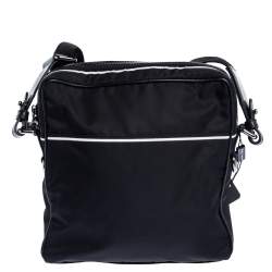 Dolce & Gabbana Black Nylon and Leather Messenger Bag
